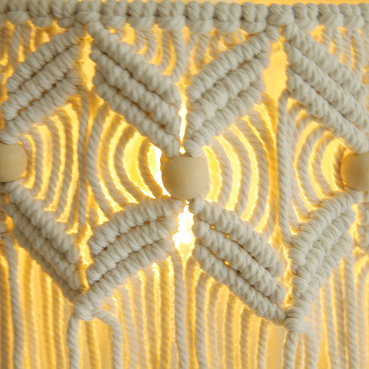 Decorative Macrame Hanging Light Fixture Kalsten