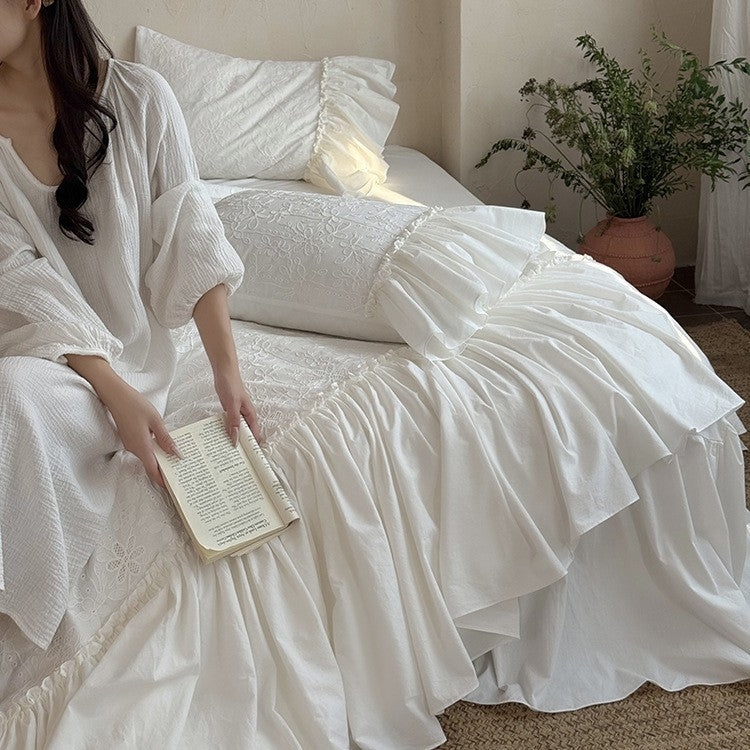 Cotton muslin bedding set