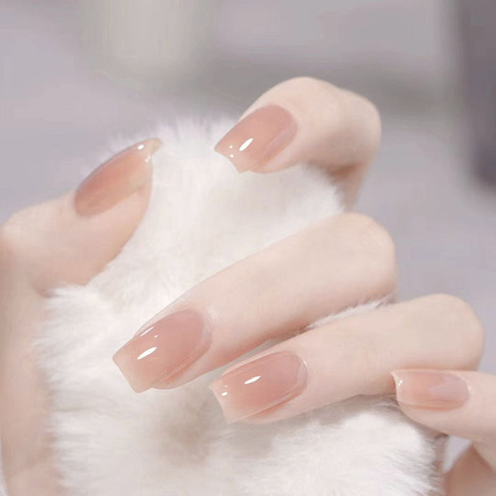 Natural Gel Press-On Nail Set
