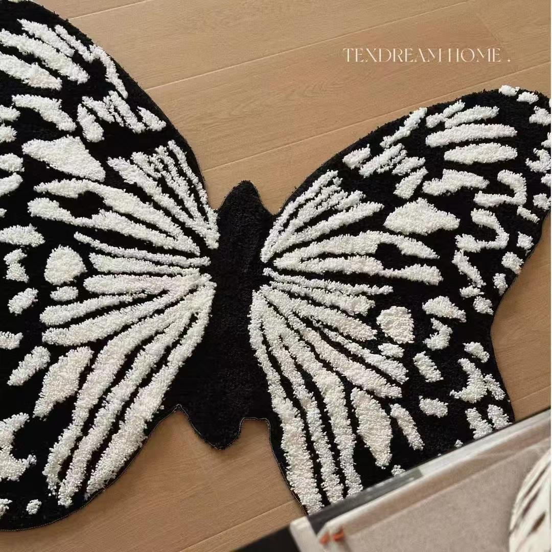 Butterfly-Shaped Decorative Area Rug Kalsten