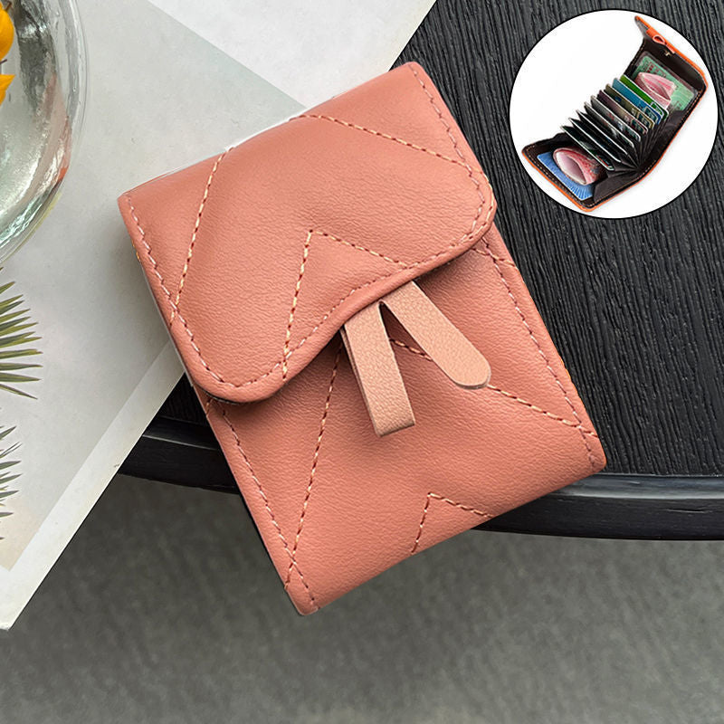 Quilted Leather Card Holder