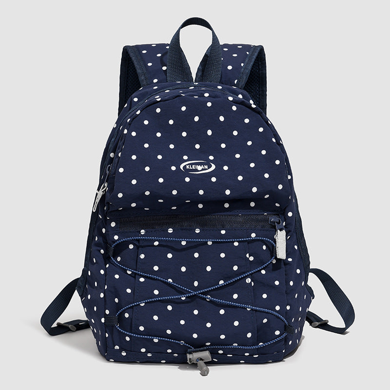 Trendy Polka Dot Casual Backpack Kalsten