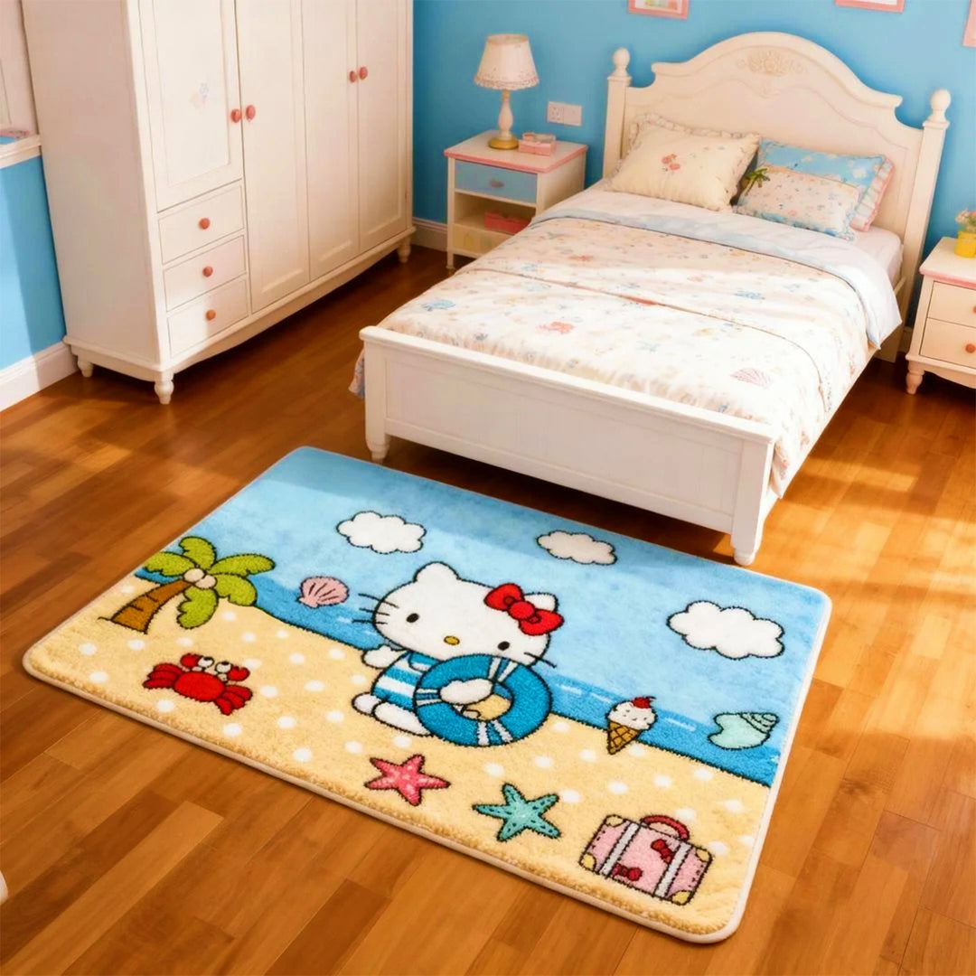 Cartoon-Themed Plush Area Rug