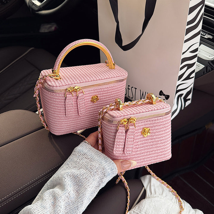 Elegant Structured Handwoven Box Bag