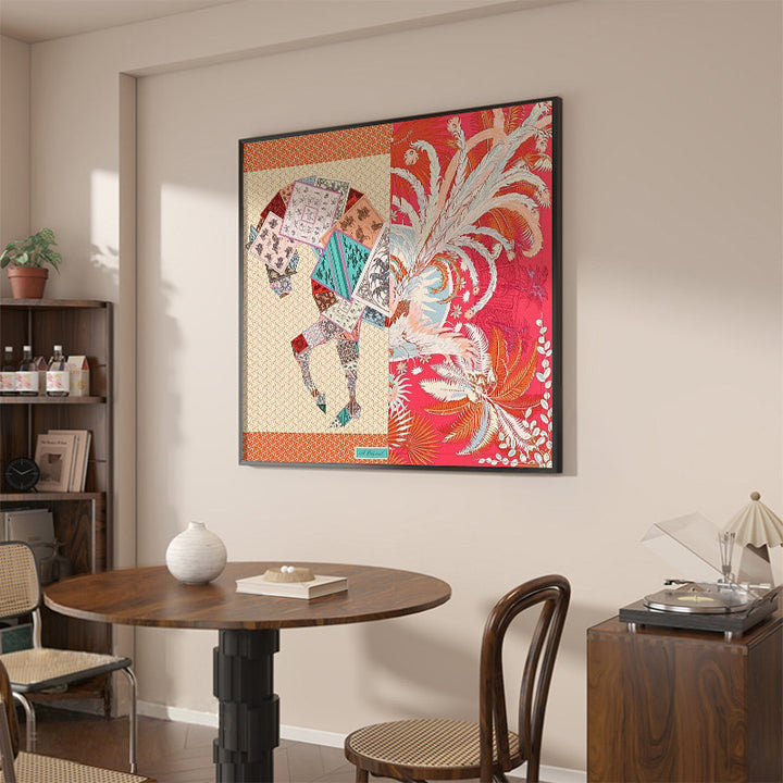 Equestrian-Themed Decorative Canvas Art