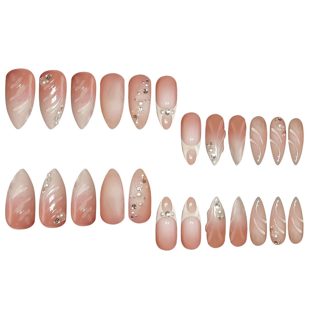 Decorative Crystal Accent Nail Enhancements Kalsten