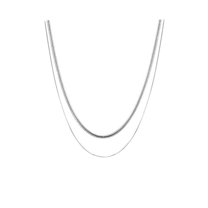 Double Strand Snake Chain Necklace Kalsten