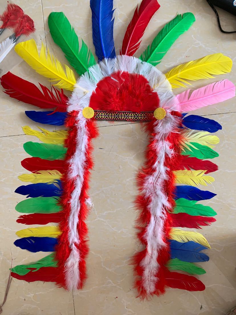 Indian feather headgear