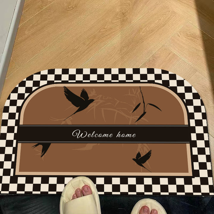 Floral Welcome Mat