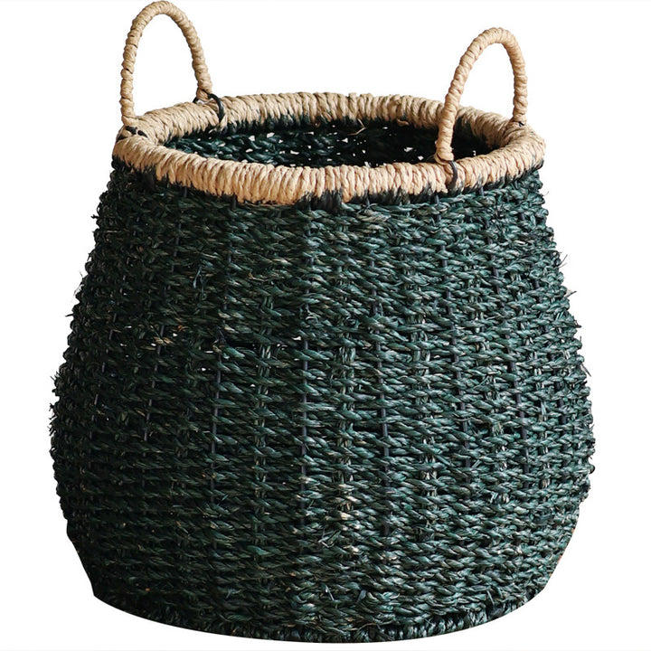 Handcrafted storage basket with natural details Kalsten