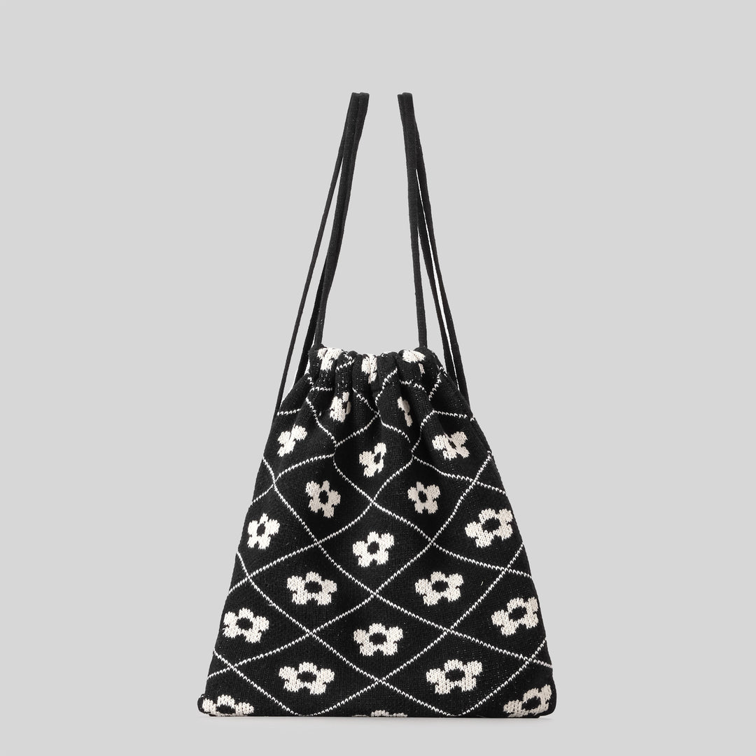 Lightweight Striped Crochet Tote Bag