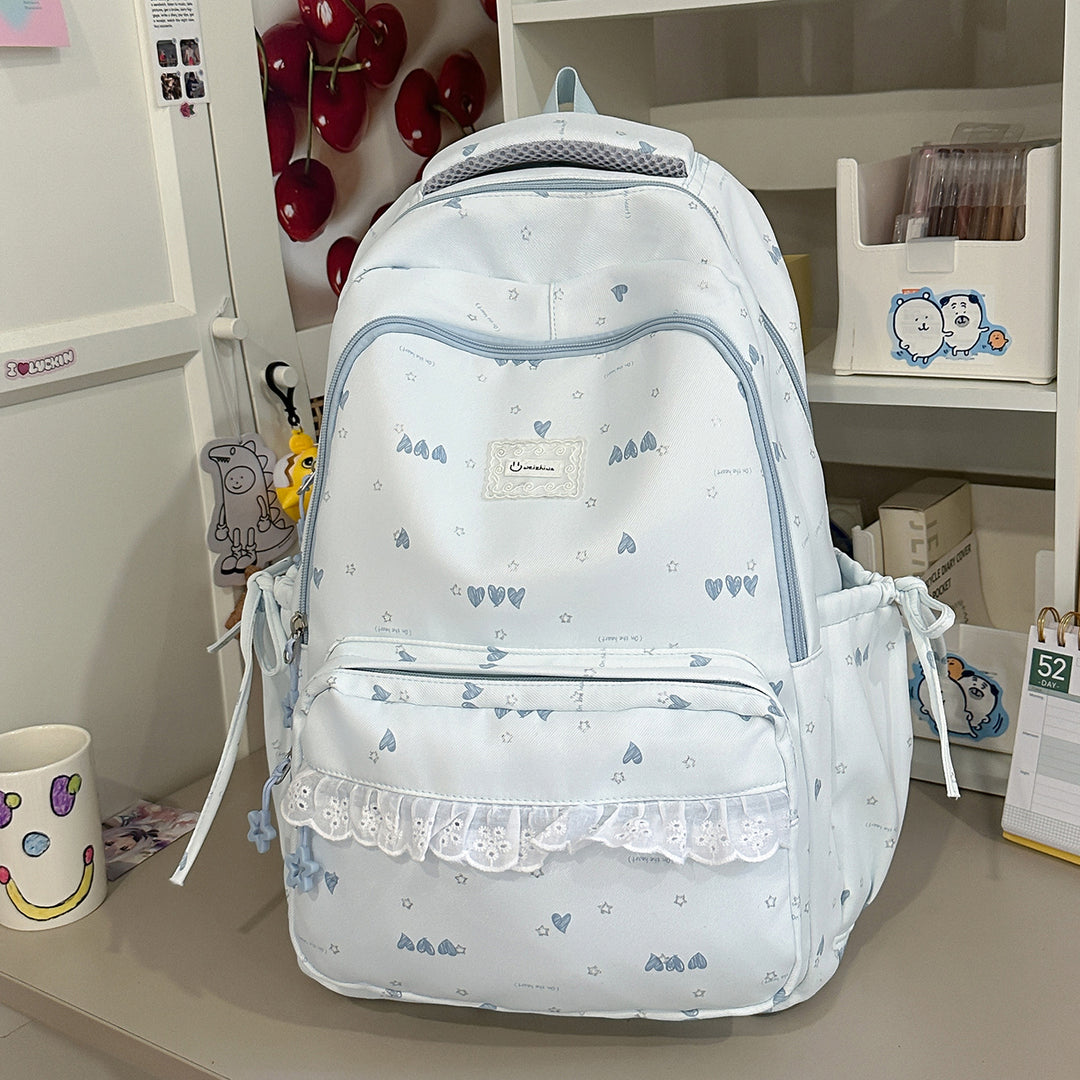 Cute Illustrated Multi-Compartment Backpack Kalsten