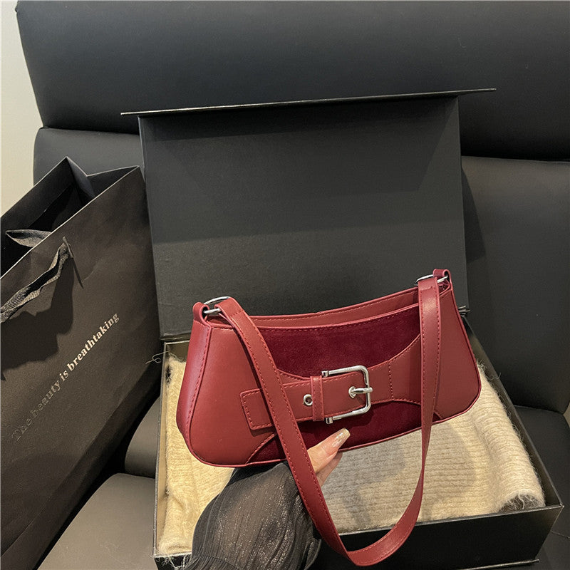 Buckle-Detail Shoulder Bag