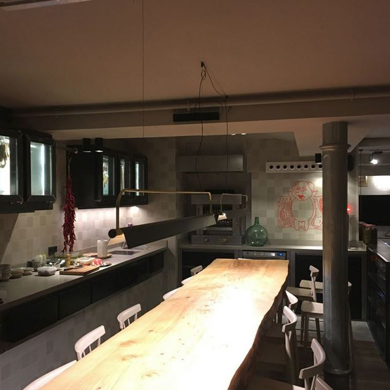 Modern Minimalist Linear Hanging Light Fixture