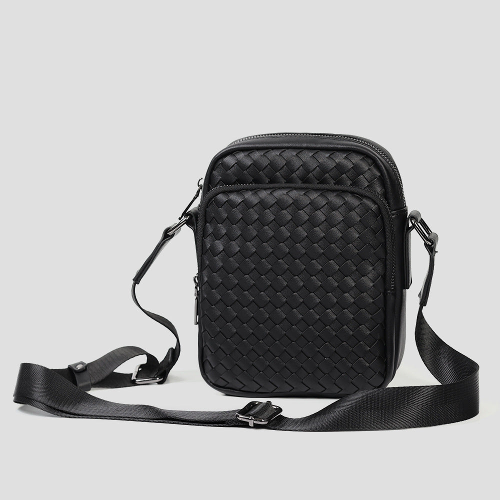 Practical Crossbody Bag with Woven Design Kalsten