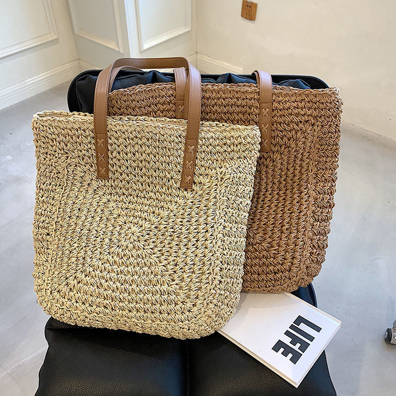 Handmade wicker tote bag Kalsten