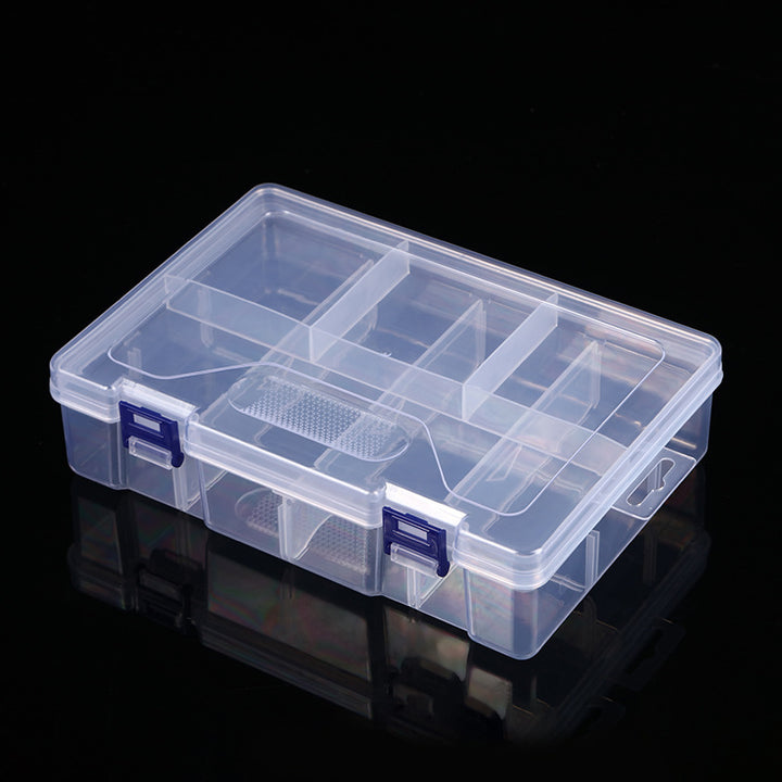 Multi-Compartment Transparent Craft Organizer Box Kalsten