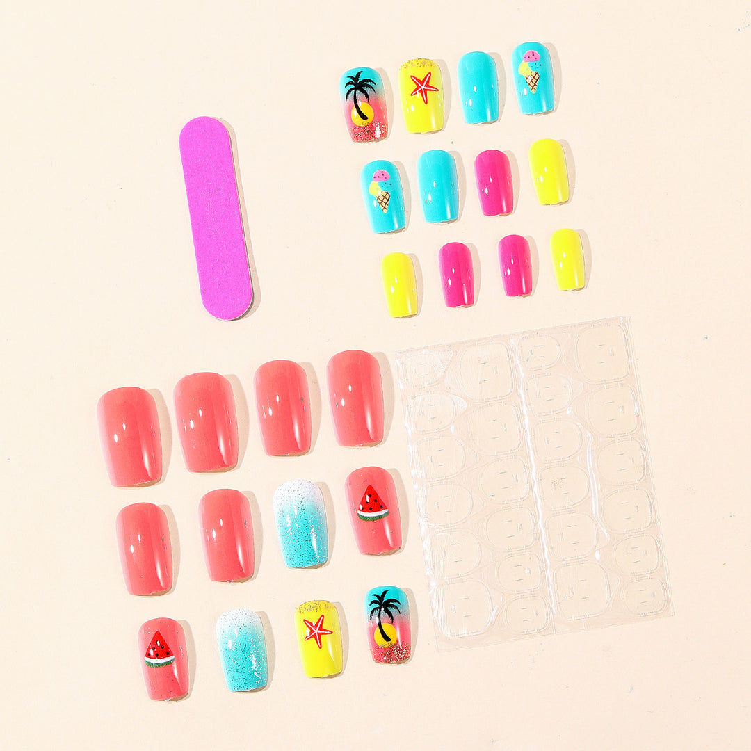 Summer-Inspired 3D Nail Art Set Kalsten