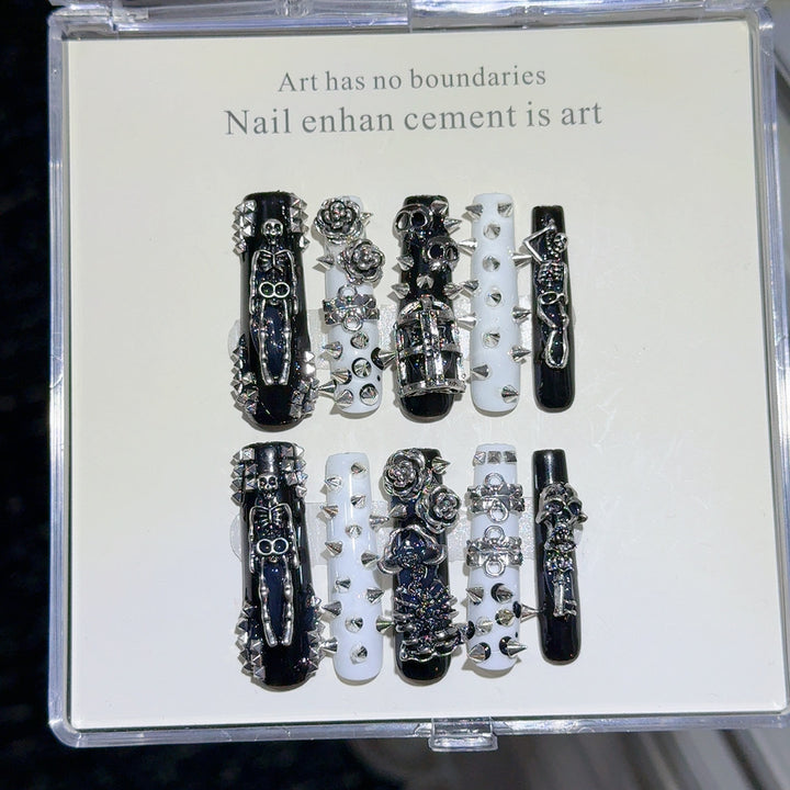 Gothic-Themed Nail Art Set