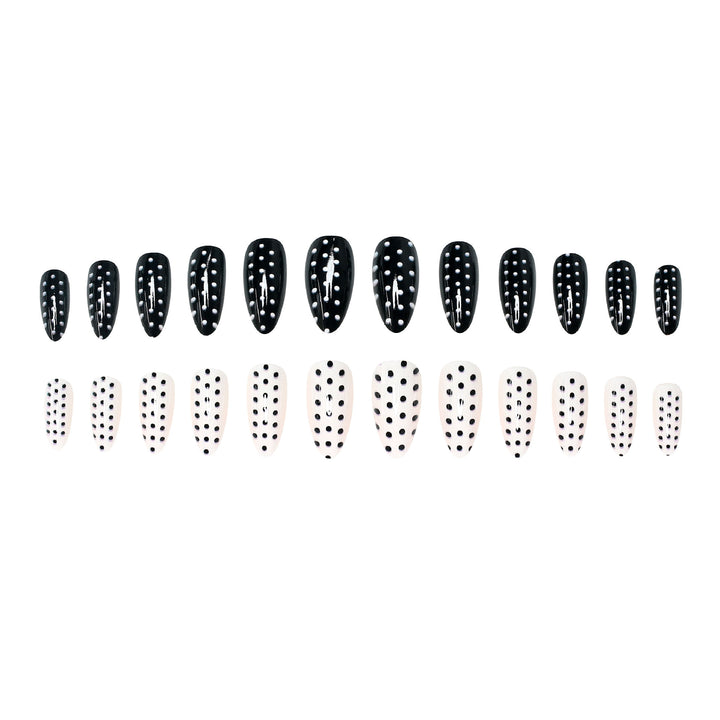 Polka Dot Press-On Nail Art Set