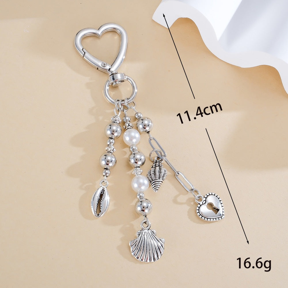 Keychain with Sparkling Stars and Bow Design Kalsten
