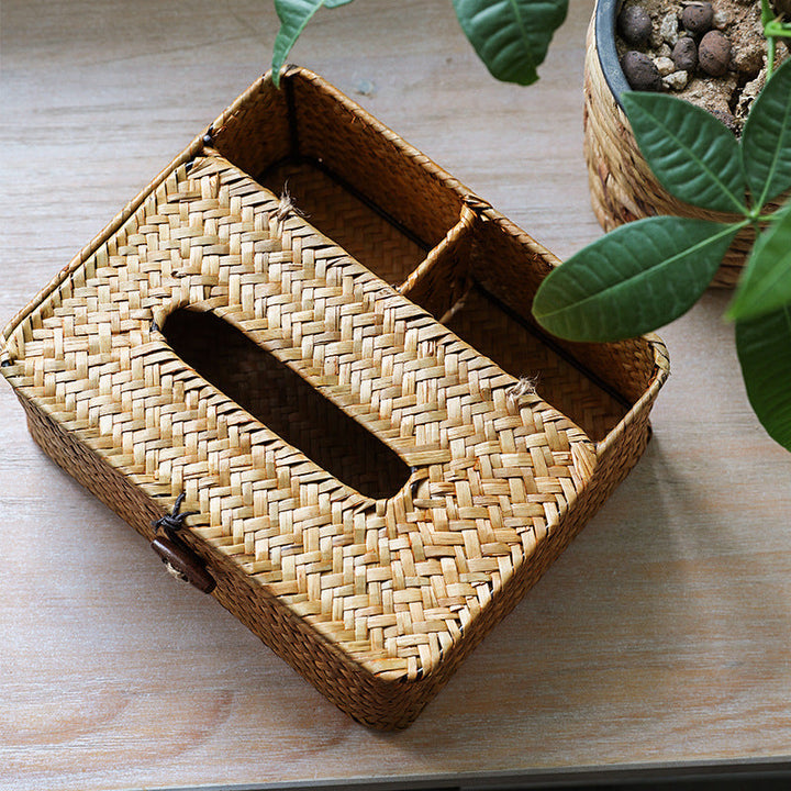 Artisan Woven Storage Box with Dividers Kalsten