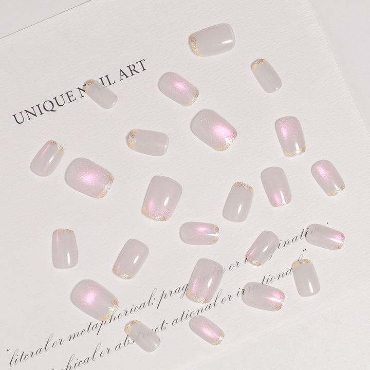 Elegant Glitter Tip Press-On Nail Set Kalsten