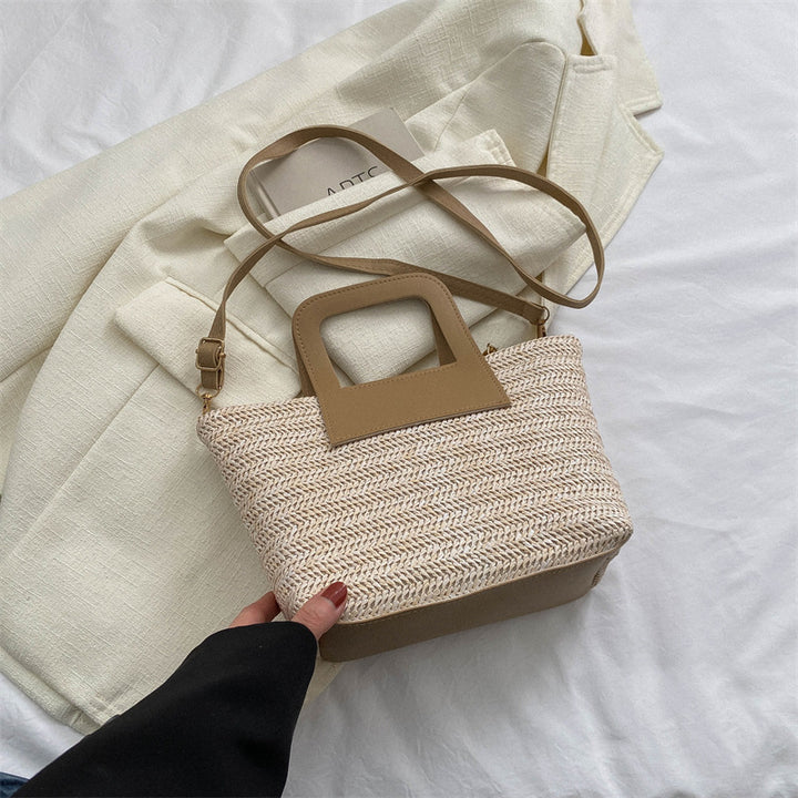 Modern Textured Woven Handheld Bag Kalsten