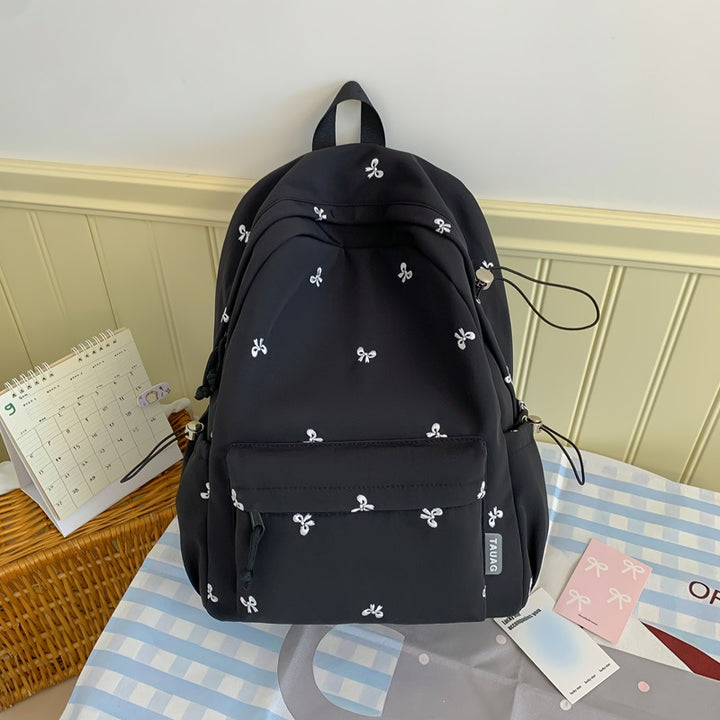 Floral Embroidered Daily Backpack Kalsten