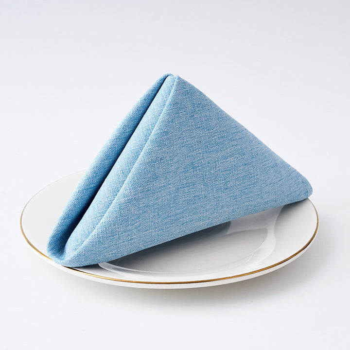 Premium Textured Linen-Blend Dinner Napkin With Hotel-Style Hem