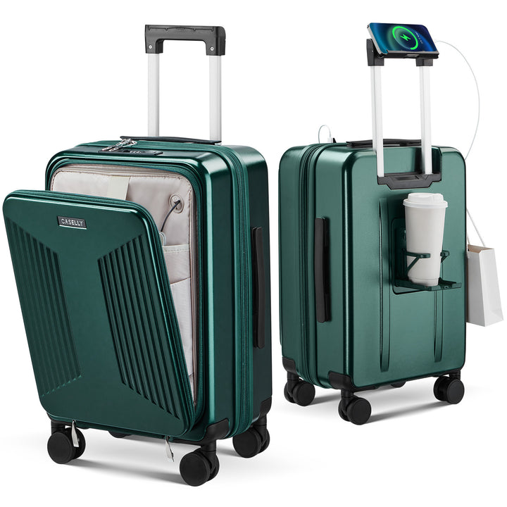Unisex Smart Charging Hard Shell Trolley Luggage Kalsten