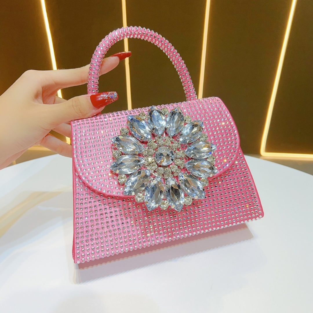 Glamorous Rhinestone-Studded Evening Handbag