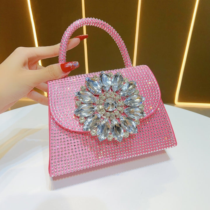 Glamorous Rhinestone-Studded Evening Handbag