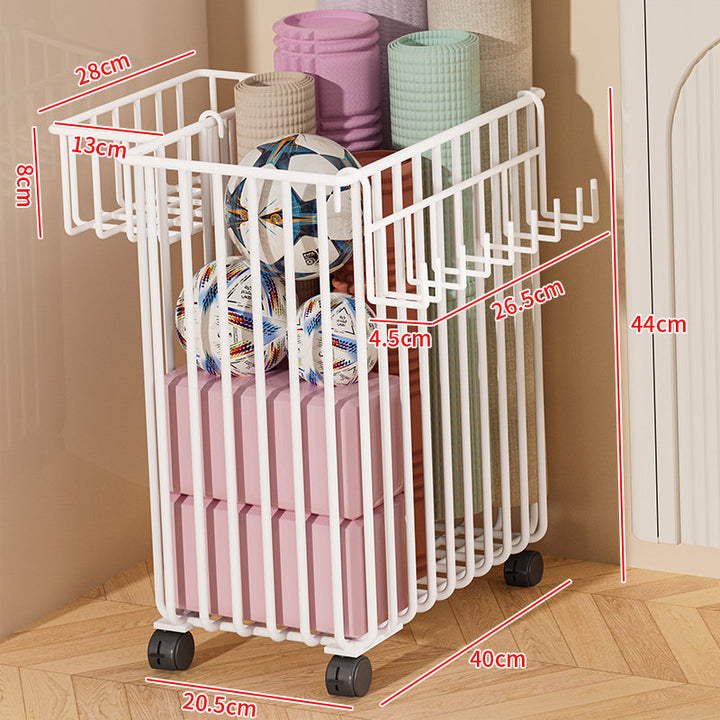 Versatile Rolling Storage Cart with Dividers Kalsten