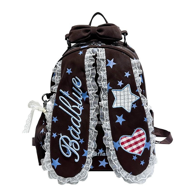 Decorative Bunny-Ear Mini Backpack Kalsten