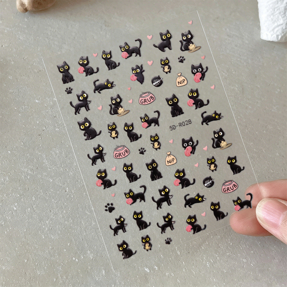 Cute Elephant Nail Art Stickers