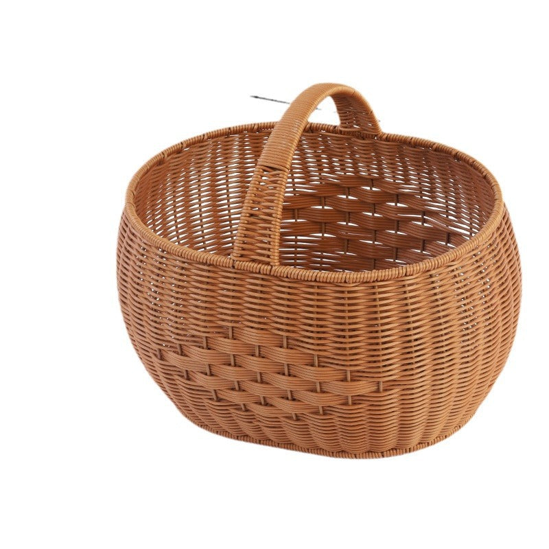 Handwoven Storage Basket with Handle Kalsten