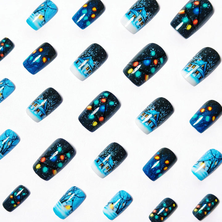 Seasonal Winter Wonderland Nail Art Kalsten