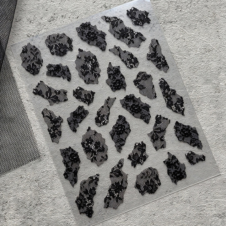Delicate Lace Nail Art Sticker Set