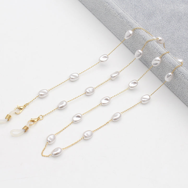 Pearl-Accented Eyewear Chain Kalsten