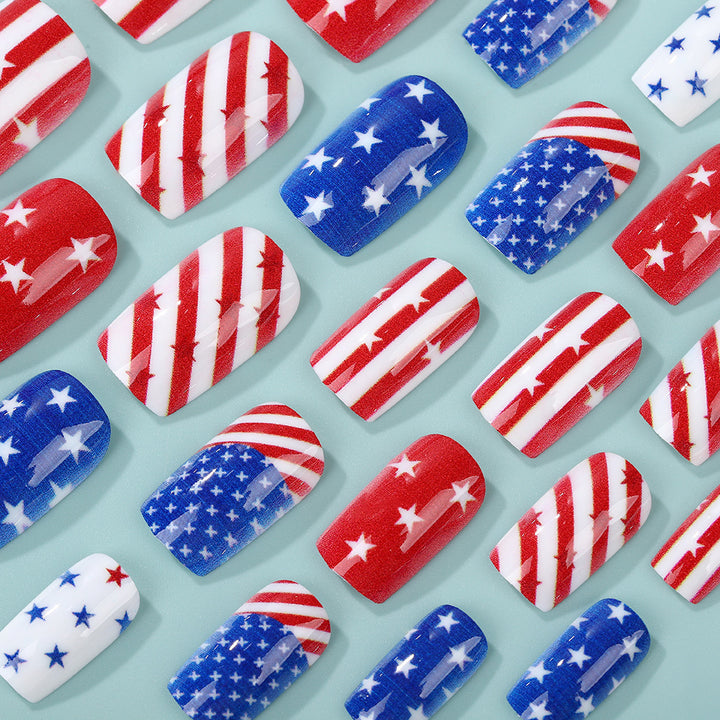 Artificial nails with national design Kalsten