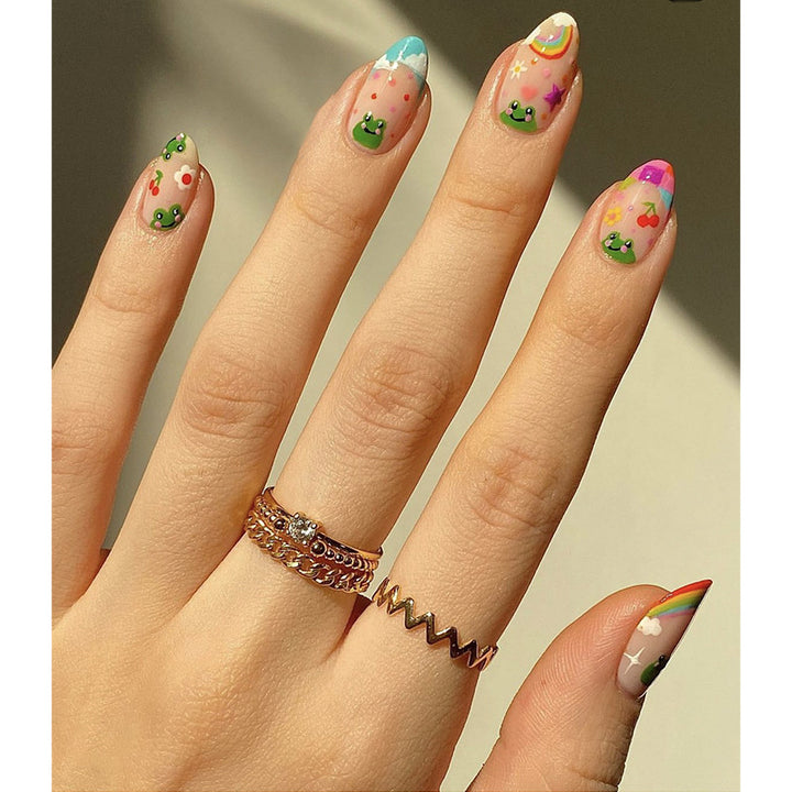 Artistic Press-On Nail Design Kalsten