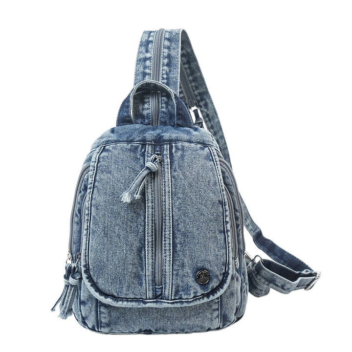 Compact Denim Sling Backpack Kalsten
