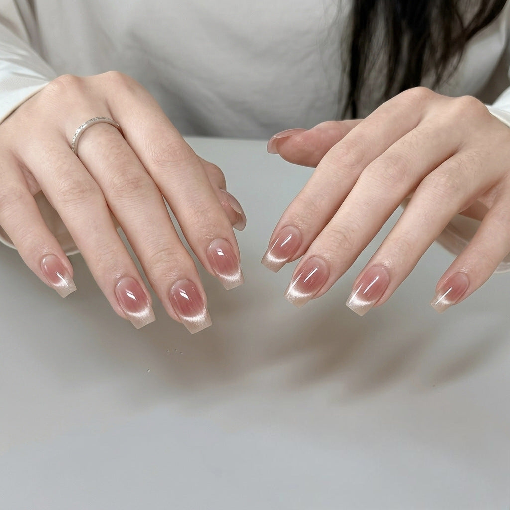 Elegant Natural French Tip Press-On Nails