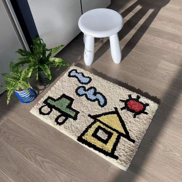 Decorative House-Shaped Bath Mat Kalsten