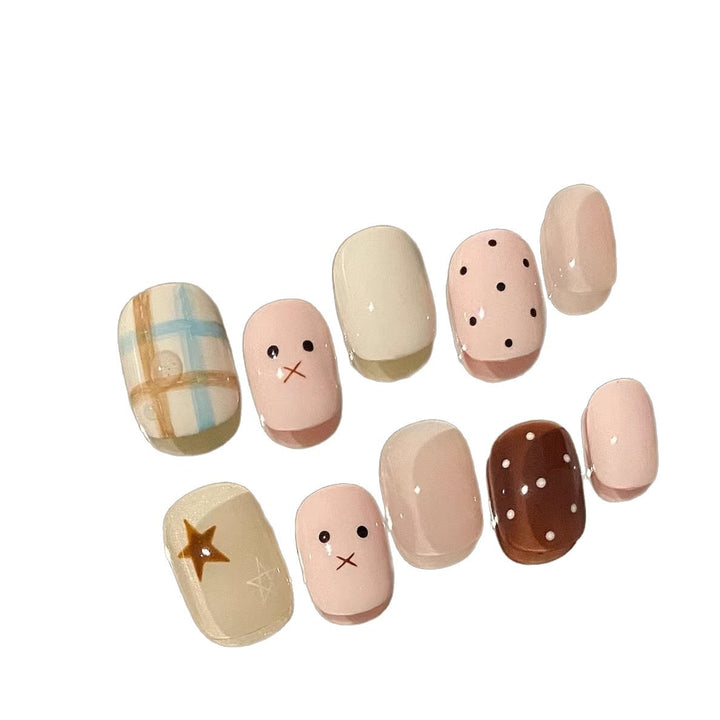 Artistic Themed Press-On Nails