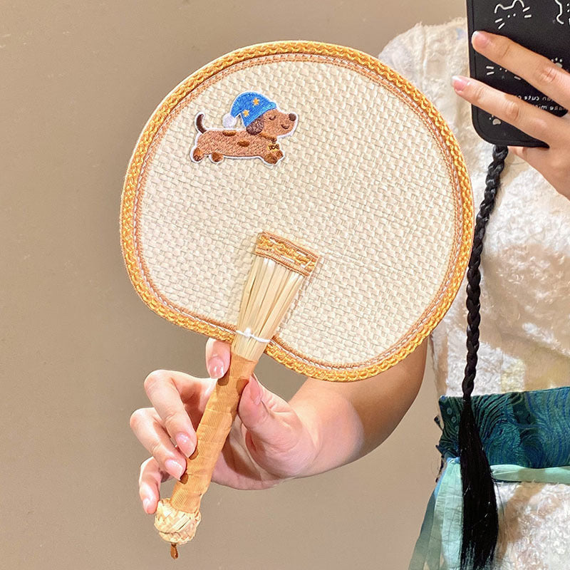 Handcrafted fan with cute animal design Kalsten