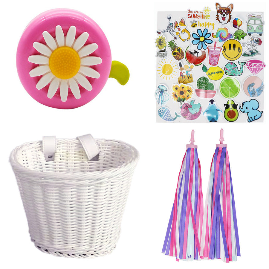 Playful basket with colorful appliqués Kalsten