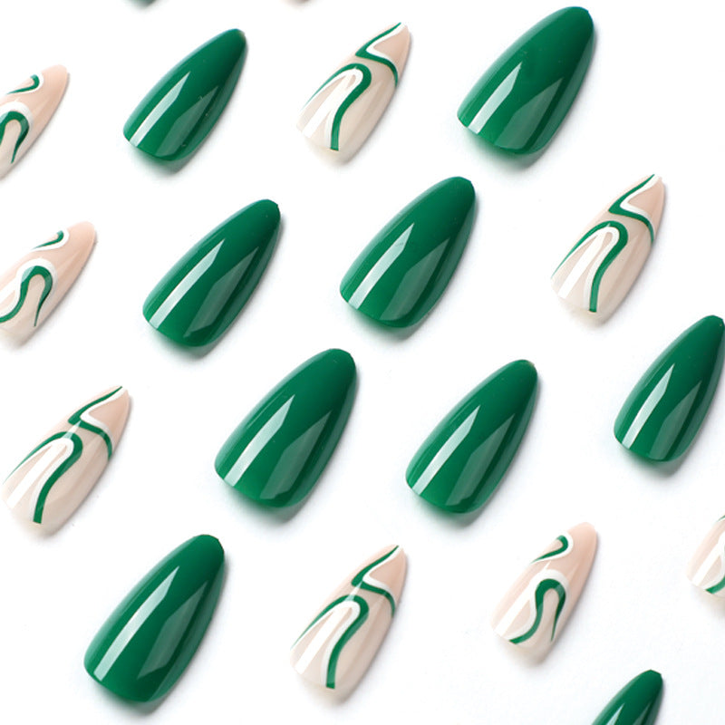 Elegant Nail Art with Creative Wave Designs Kalsten