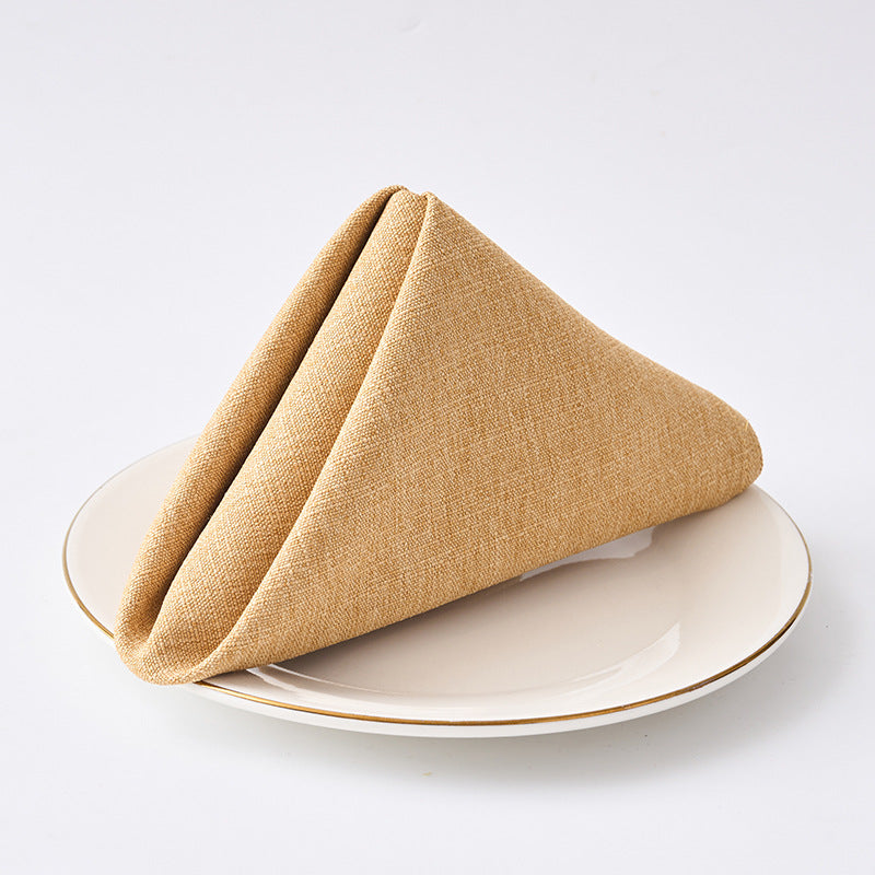 Premium Textured Linen-Blend Dinner Napkin With Hotel-Style Hem